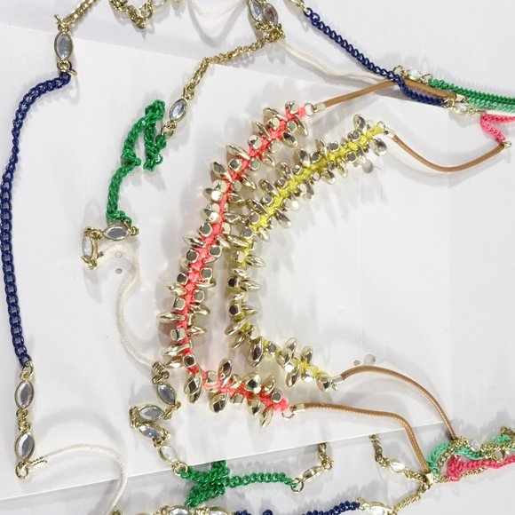 BANANA REPUBLIC RAINBOW NECKLACE SET OF 4 - Picture 2 of 6